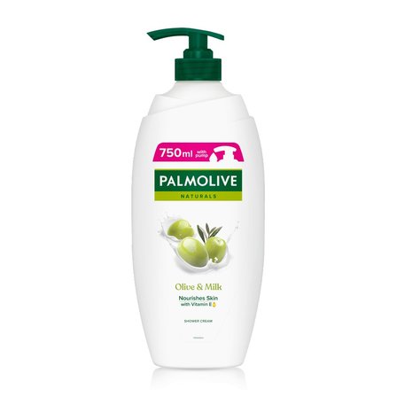 Palmolive Naturals Olive&Milk, kremowy żel pod prysznic 750 ml (1)