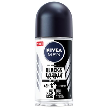 Nivea MEN Antyperspirant w Kulce Black&White Invisible Original 50 ml (2)