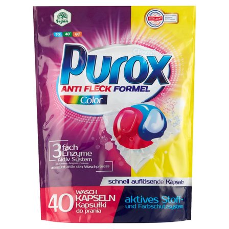 Purox Duo Caps Color Kapsułki do prania 720 g (40 prań) (1)