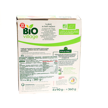 BIO VILLAGE PRZECIER JABŁKO GRUSZKA 360G (6)