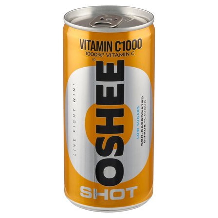 Oshee Shot Vitamin C1000 Suplement diety napój niegazowany o smaku limonki i trawy cytrynowej 200 ml (2)