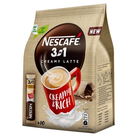 Nescafé 3in1 Creamy Latte Rozpuszczalny napój kawowy 150 g (10 x 15 g) (1)