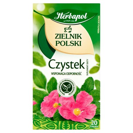 Herbapol Zielnik Polski Suplement diety herbatka ziołowa czystek 40 g (20 x 2 g) (1)