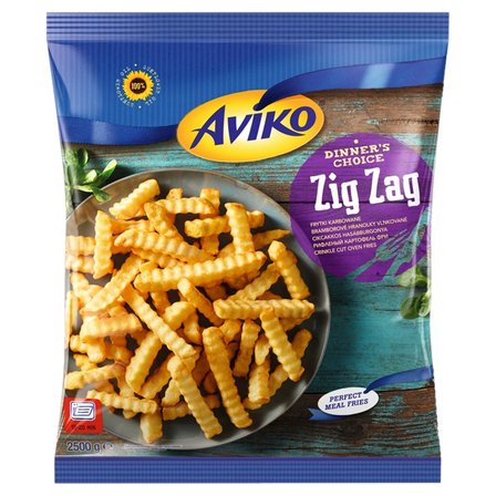 Aviko Zig Zag Frytki karbowane 2500 g (1)