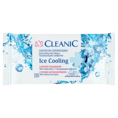 Cleanic Ice Cooling Chusteczki odświeżające 15 sztuk (1)