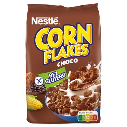 Nestlé Corn Flakes Choco Płatki śniadaniowe o smaku czekoladowym 250 g (1)