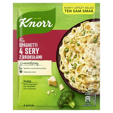 Knorr Fix spaghetti 4 sery z brokułami 39 g (1)