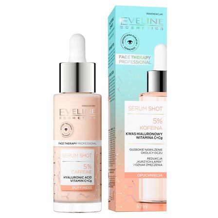 Eveline Serum Shot 5% Kofeina Nawilżające Serum Pod Oczy i Na Powieki 30ML (1)