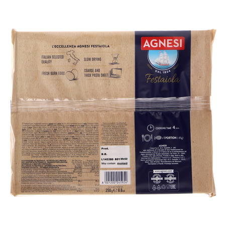 Agnesi Taglioloni Makaron jajeczny 250g (2)