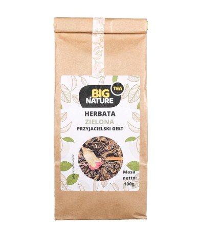 Big Nature Herbata zielona Przyjacielski Gest 100 g (1)