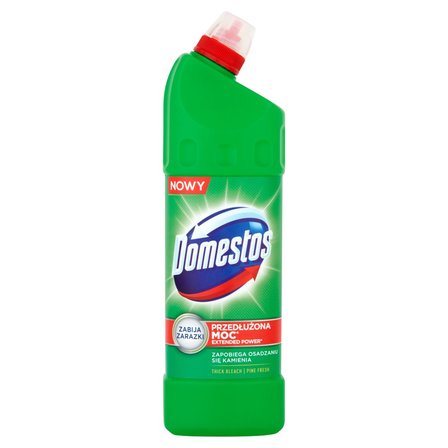 Domestos Przedłużona Moc Pine Fresh Płyn czyszcząco-dezynfekujący 1 l (1)