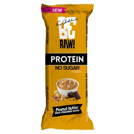 Be Raw! Protein No Sugar Added Peanut Butter Baton 40 g (1)