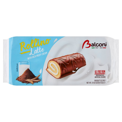 Balconi Wyrób cukierniczy w polewie z kakao i z nadzieniem mlecznym 222 g (6 x 37 g) (1)