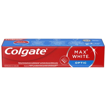 Colgate Max White Optic Wybielająca pasta do zębów natychmiastowy efekt 75 ml (1)