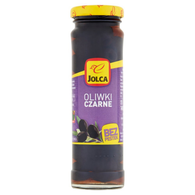 Jolca Oliwki czarne bez pestek 140 g (1)