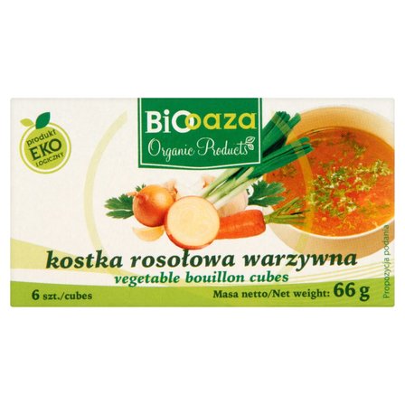 Biooaza Eko Kostka rosołowa warzywna 66 g (6 sztuk) (1)