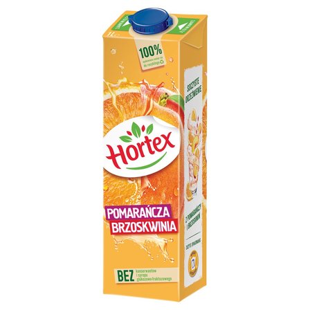 Hortex Napój pomarańcza brzoskwinia 1 l (1)