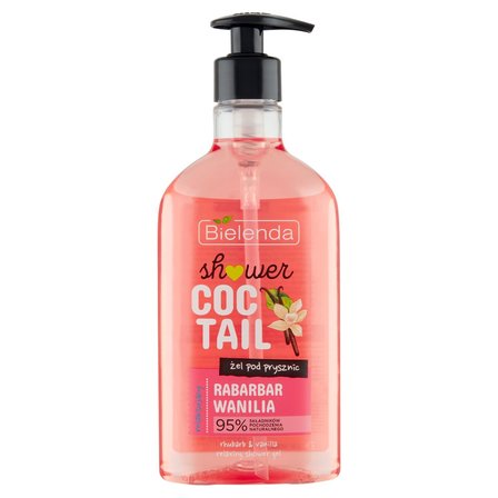 Bielenda Shower Coctail Żel pod prysznic relaksujący rabarbar wanilia 400 ml (1)