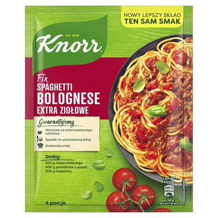 Knorr Fix spaghetti bolognese extra ziołowe 42 g (1)