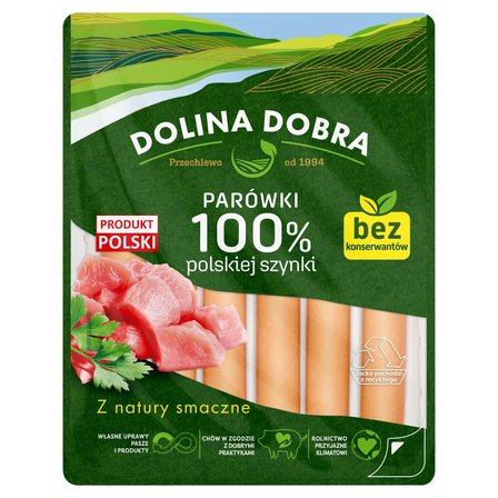 Dolina Dobra Parówki 100 % polskiej szynki 200 g (1)