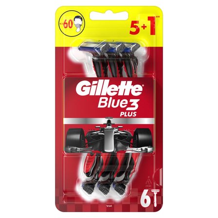 Gillette Blue3 Jednorazowa maszynka do golenia dla mężczyzn, 6 sztuk (1)