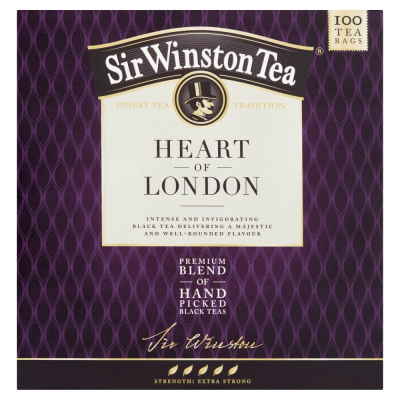 Sir Winston Tea Heart of London Aromatyzowana herbata czarna 200 g (100 x 2 g) (1)