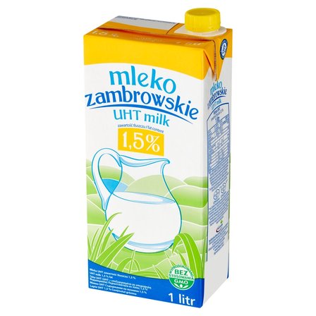 Mleko zambrowskie UHT 1,5 % 1 l (2)