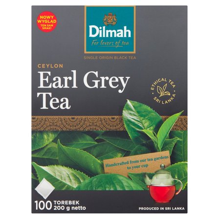 Dilmah Ceylon Earl Grey Tea Czarna herbata aromatyzowana 200 g (100 x 2 g) (1)