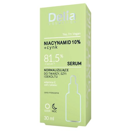 Delia Cosmetics Serum normalizujące do twarzy szyi i dekoltu na dzień noc 30 ml (1)