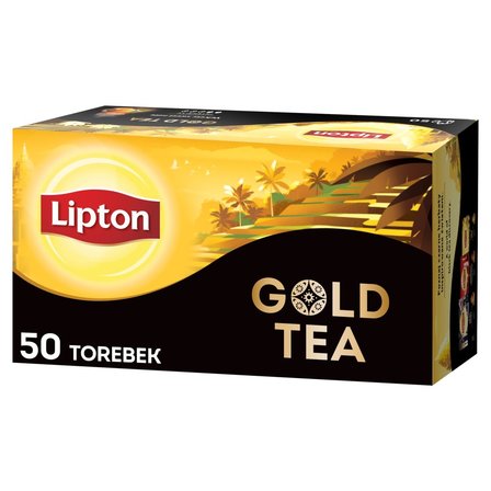 Lipton Gold Tea Herbata czarna aromatyzowana 75 g (50 torebek) (3)