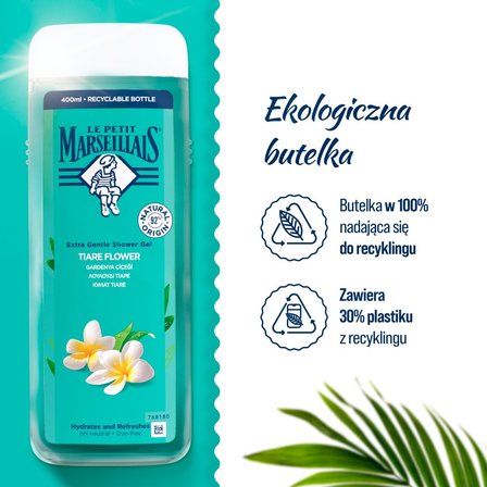 Le Petit Marseillais Żel pod prysznic kwiat Tiare 400 ml (4)