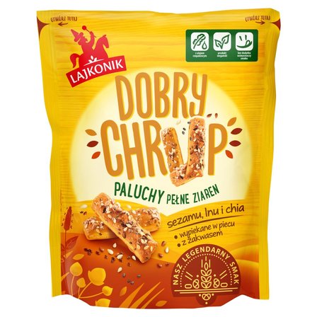 Lajkonik Dobry Chrup Paluchy pełne ziaren sezamu lnu i chia 100 g (1)