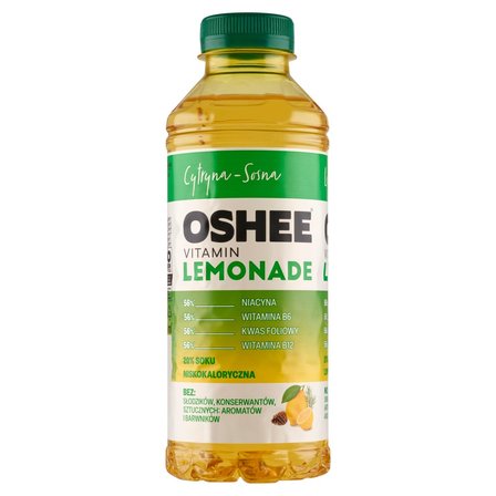 Oshee Vitamin Lemonade Napój niegazowany cytryna-sosna 555 ml (1)