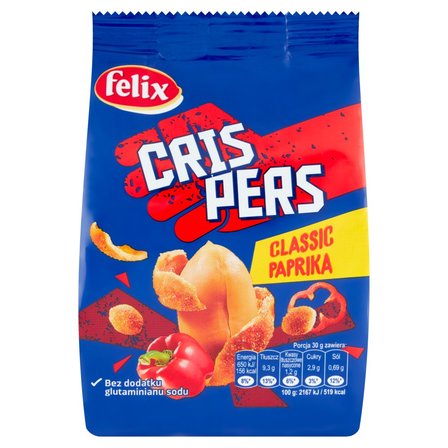 Felix Crispers Orzeszki ziemne smażone w skorupce o smaku paprykowym 125 g (1)