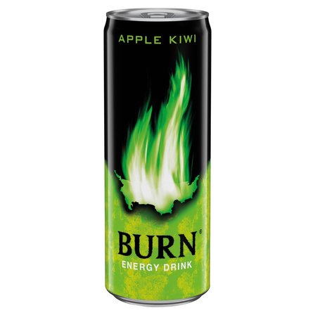 Burn Apple Kiwi Gazowany napój energetyczny 250 ml (1)