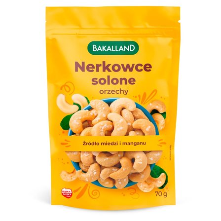 Bakalland Nerkowce orzechy solone 70 g (1)