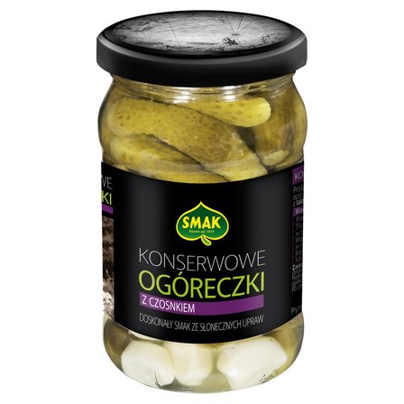 Smak Konserwowe ogóreczki z czosnkiem 300 g (1)