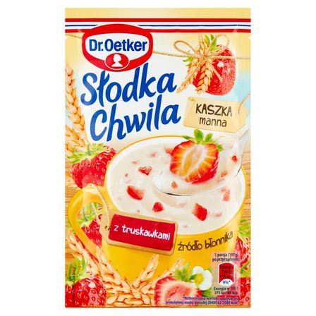 Dr. Oetker Słodka Chwila Kaszka manna z truskawkami 47,5 g (1)