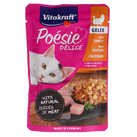 Vitakraft Poesie delice karma dla kotów z indykiem 85g (1)