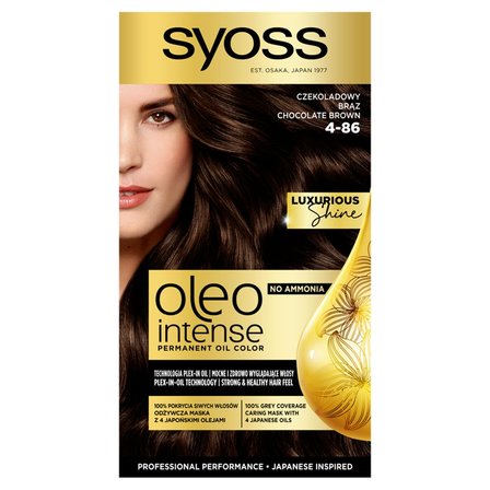 Syoss Oleo Intense Farba do włosów 4-86 czekoladowy brąz (1)