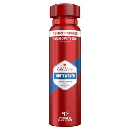 Old Spice Whitewater Dezodorant W Sprayu Dla Mężczyzn, 150ml, 48H Świeżości, 0% Aluminium (1)
