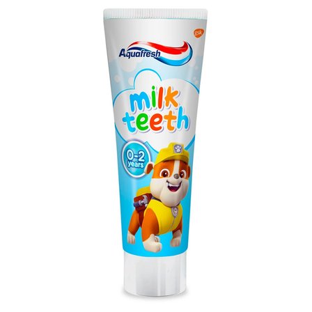 Aquafresh Milk Teeth Pasta do zębów z fluorkiem 0-2 lata 50 ml (6)