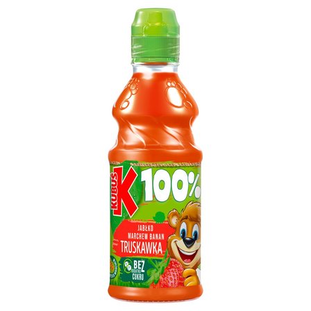 Kubuś 100% Sok jabłko marchew banan truskawka 300 ml (1)