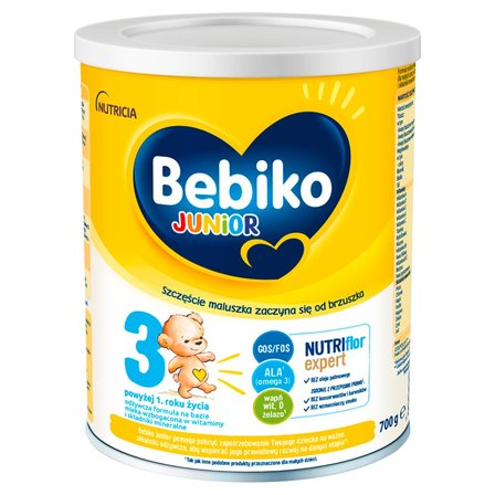 Bebiko Junior Odżywcza formuła na bazie mleka dla dzieci powyżej 1. roku życia 700 g (1)