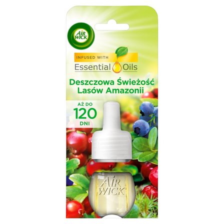 Air Wick Essential Oils Wkład do elektrycznego odświeżacza deszczowa świeżość lasów Amazonii 19 ml (2)