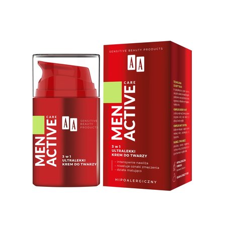 AA Men Active Care 3w1 Ultralekki krem do twarzy 50 ml (3)