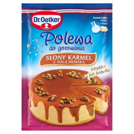 Dr. Oetker Polewa do gotowania słony karmel z solą morską 76 g (1)