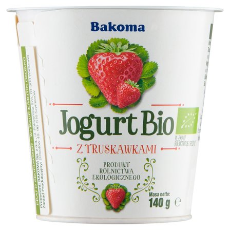 Bakoma Jogurt Bio z truskawkami 140 g (3)