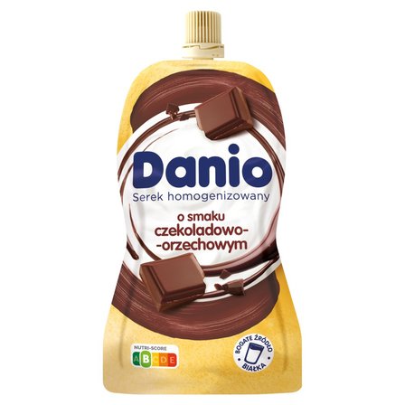 Danio Serek homogenizowany o smaku czekoladowo-orzechowym 120 g (1)