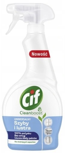 Cif Cleanboost : Uniwersalny Spray do SZYB i luster 500 ml (1)